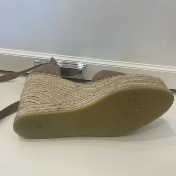 Gucci Marmont Leather GG Platform Espadrille Wedges - Picture 13 of 15